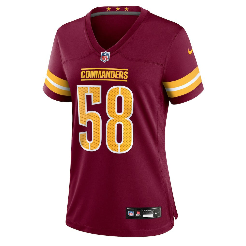 Jordan Magee Washington Commanders Women's Team Game Jersey - Burgundy Jerseys