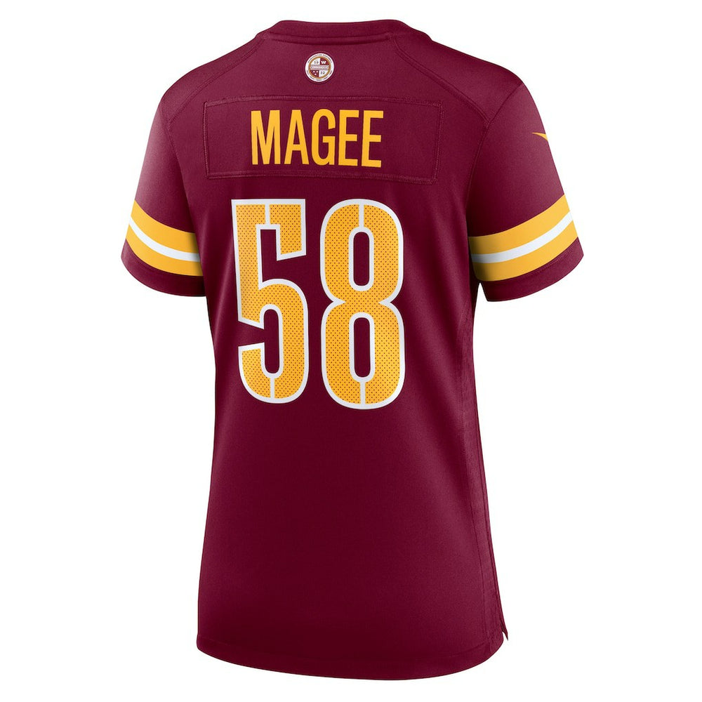 Jordan Magee Washington Commanders Women's Team Game Jersey - Burgundy Jerseys