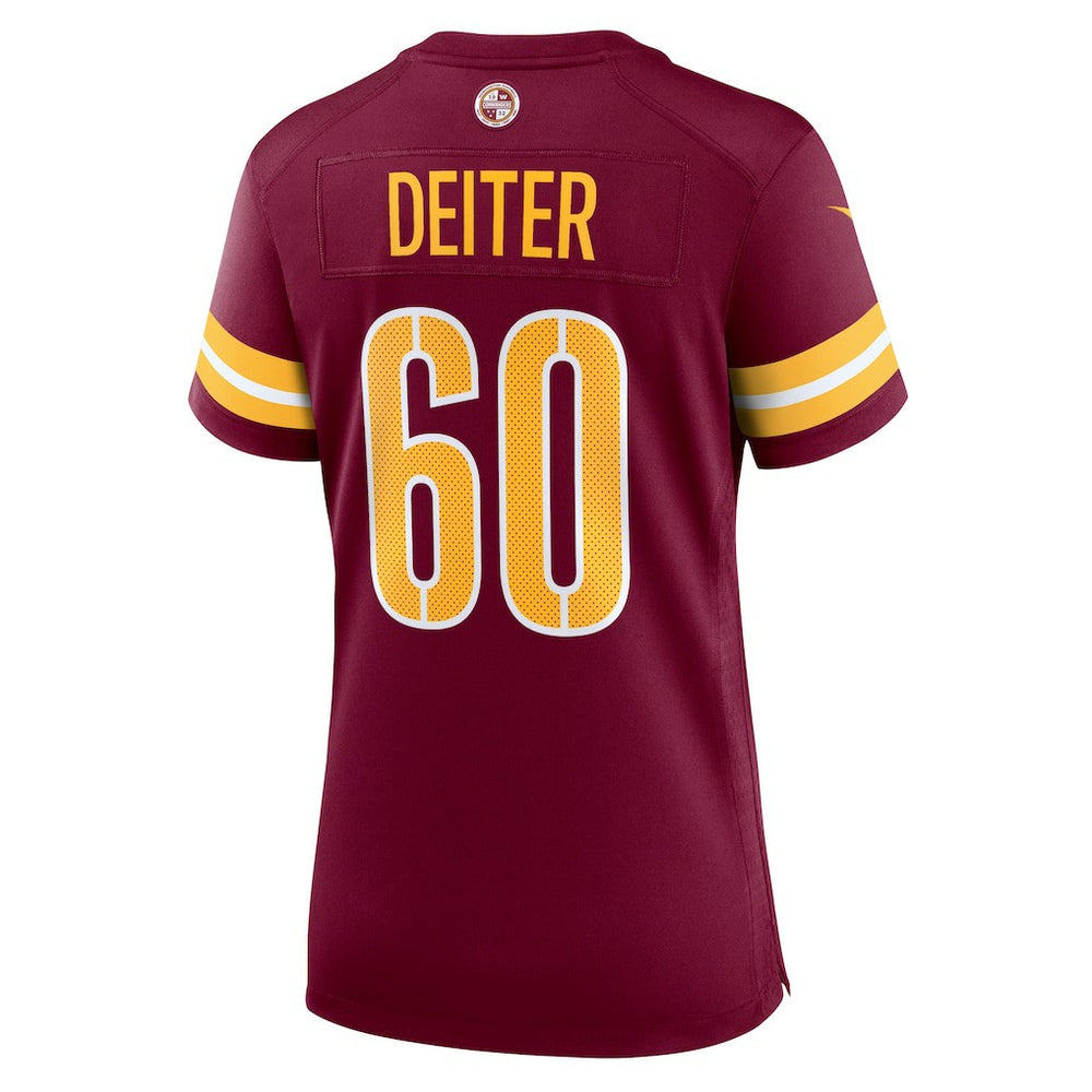 Michael Deiter Washington Commanders Women's Team Game Jersey - Burgundy Jerseys