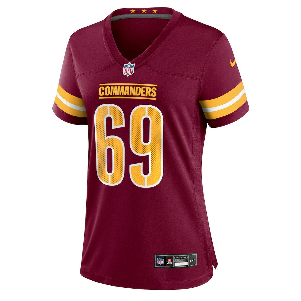 Tyler Ott Washington Commanders Women's Team Game Jersey - Burgundy Jerseys
