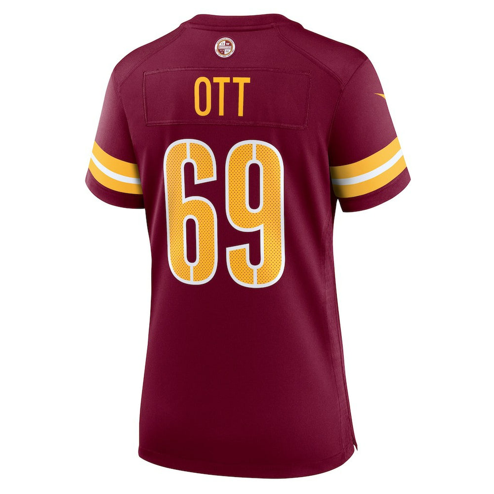 Tyler Ott Washington Commanders Women's Team Game Jersey - Burgundy Jerseys