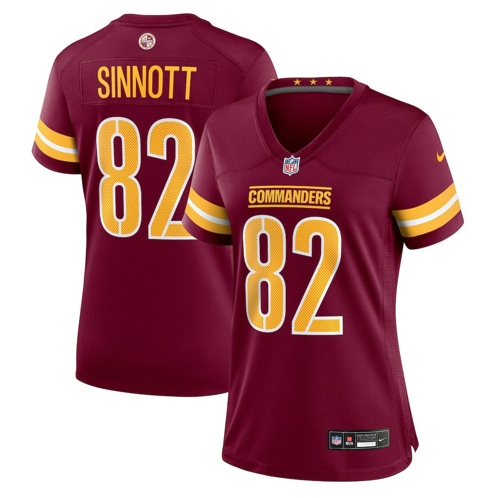 Ben Sinnott Washington Commanders Women's Team Game Jersey - Burgundy Jerseys