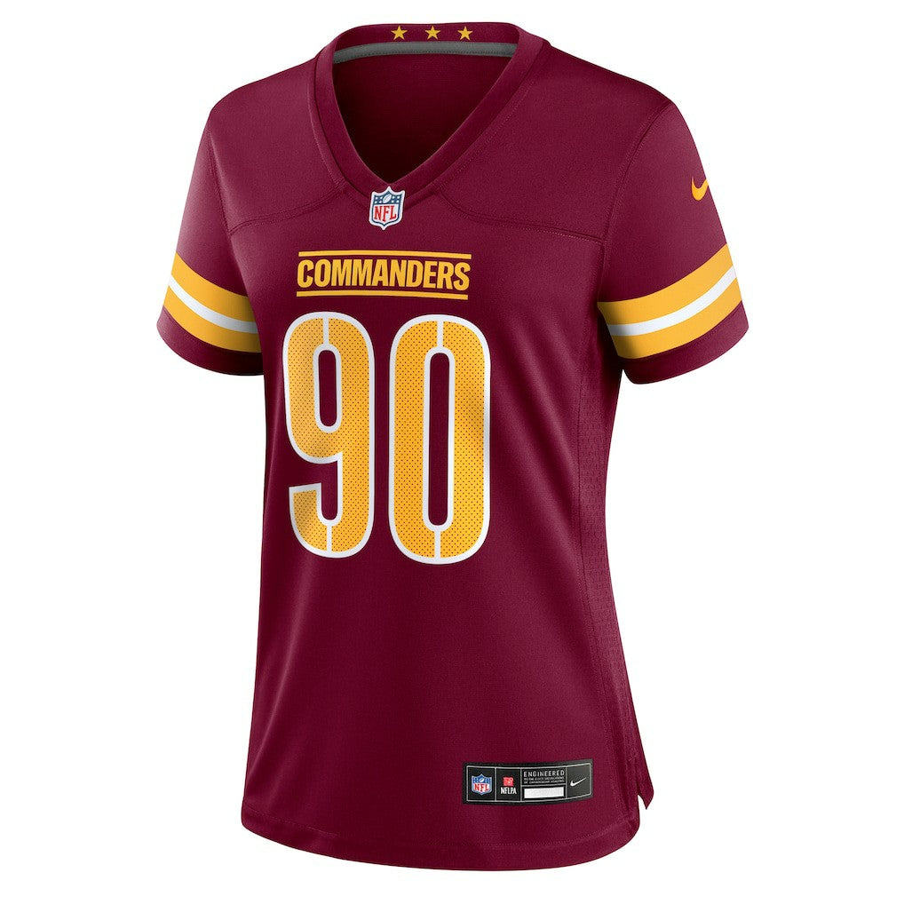 Javontae Jean-Baptiste Washington Commanders Women's Team Game Jersey - Burgundy Jerseys
