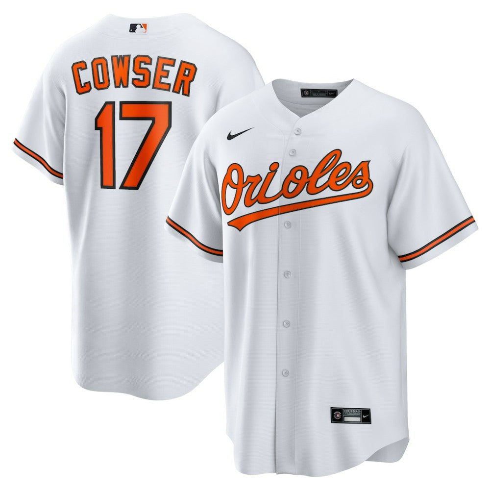 Colton Cowser Baltimore Orioles Nike Home Replica Jersey - White Jerseys