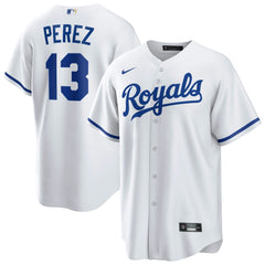 Salvador Perez Kansas City Royals Nike Home Replica Player Jersey - White Jerseys