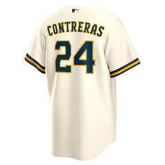William Contreras Milwaukee Brewers Nike Home Replica Jersey - Cream Jerseys
