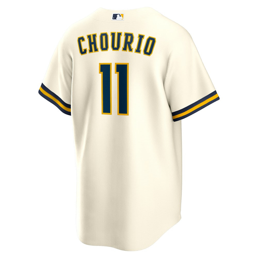 Jackson Chourio Milwaukee Brewers Nike Home Replica Jersey - Cream Jerseys
