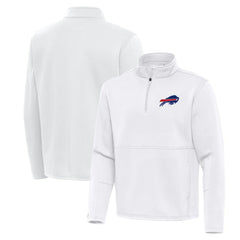 Buffalo Bills Antigua Twist Quarter-Zip Pullover Jacket - White Pullover