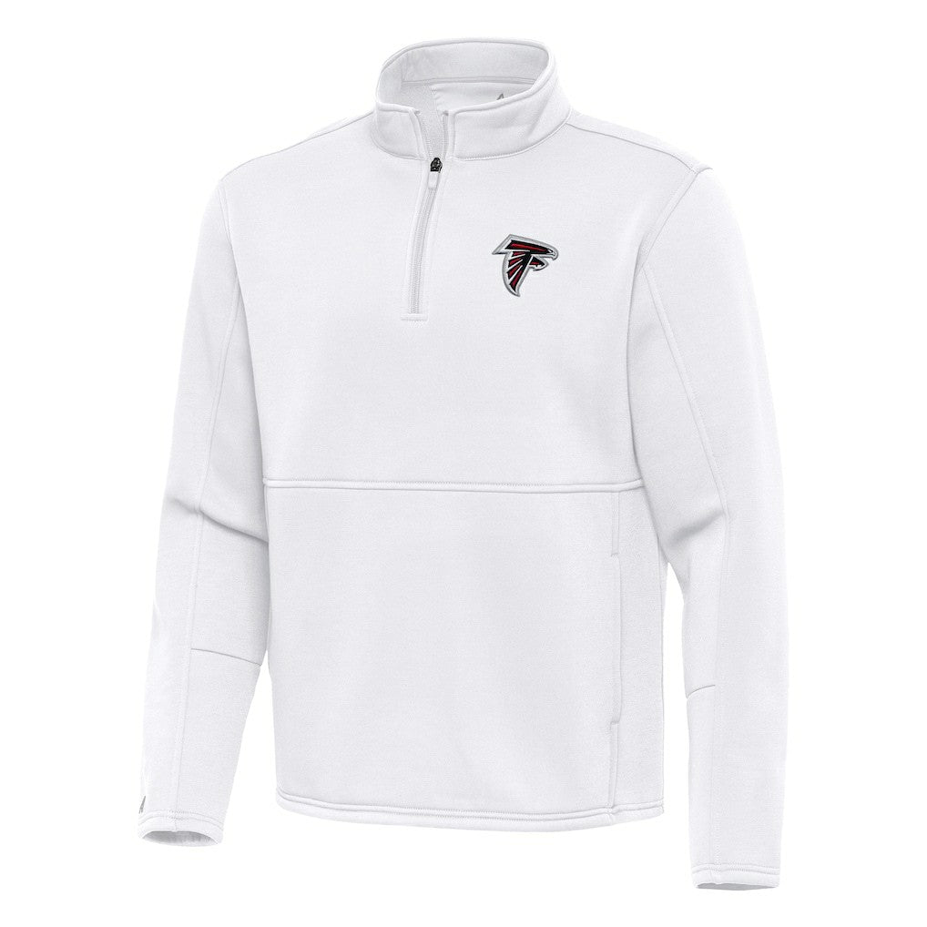 Atlanta Falcons Antigua Twist Quarter-Zip Pullover Jacket - White Pullover
