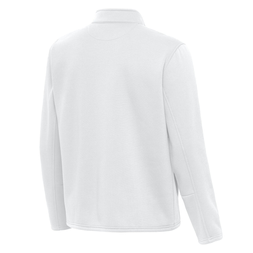 Green Bay Packers Antigua Twist Quarter-Zip Pullover Jacket - White Pullover