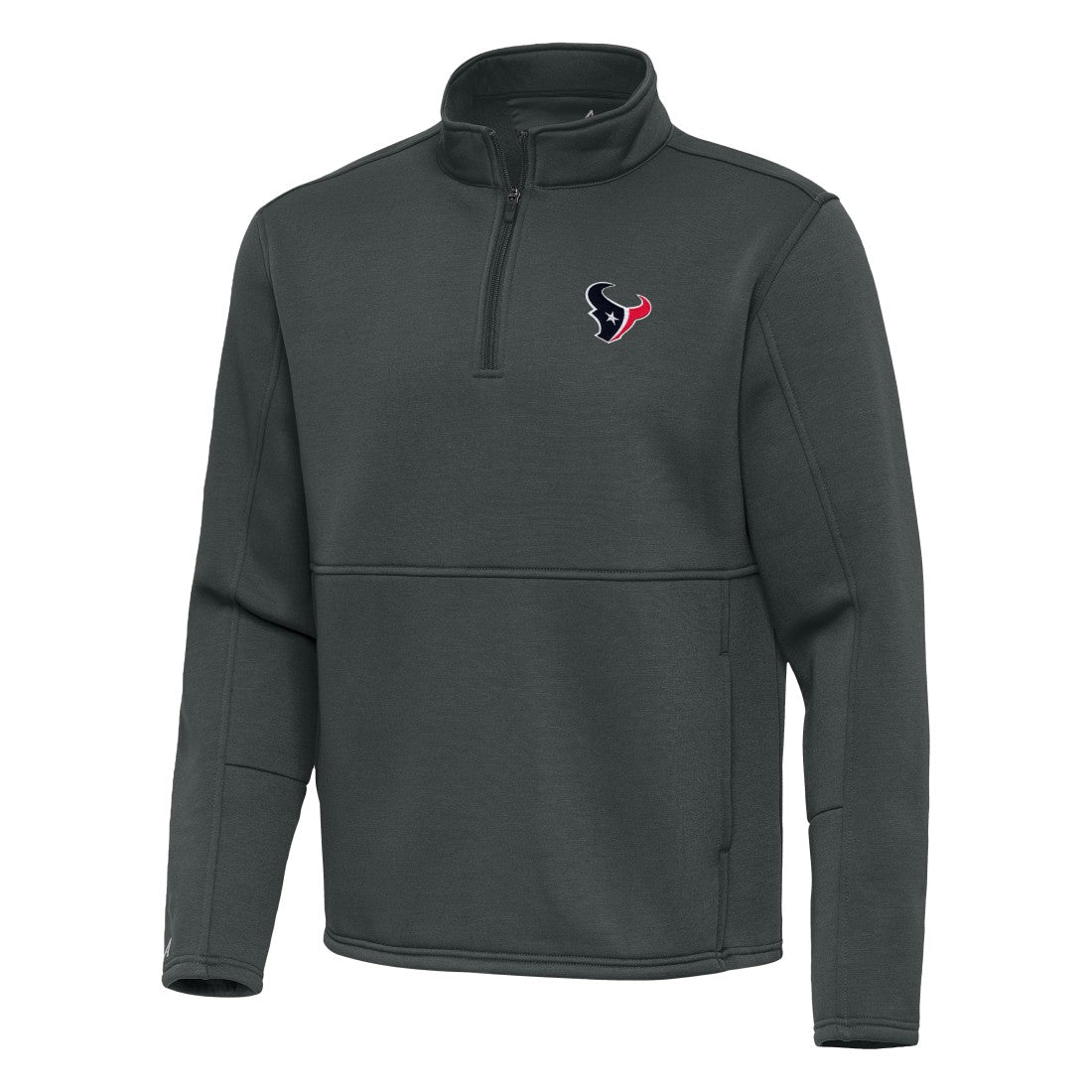 Houston Texans Antigua Twist Quarter-Zip Pullover Jacket - Pewter Pullover