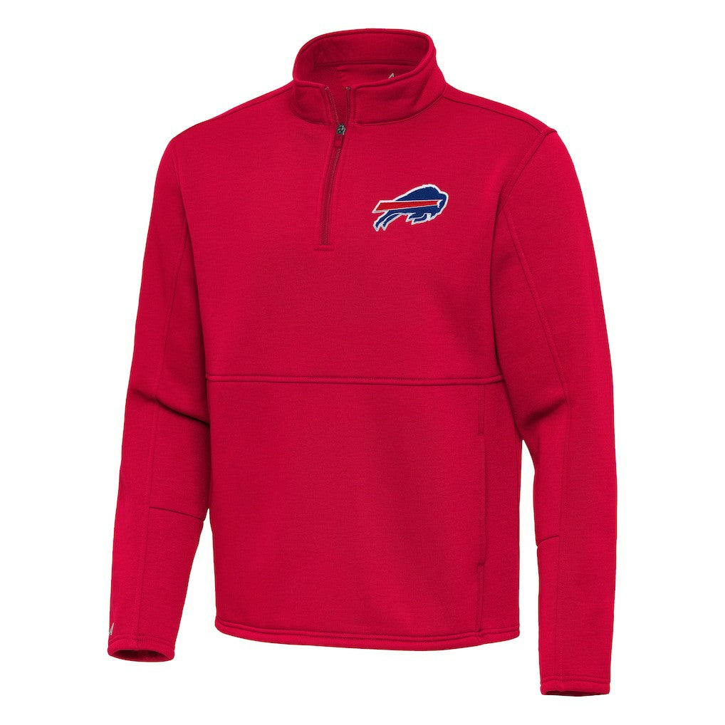 Buffalo Bills Antigua Twist Quarter-Zip Pullover Jacket - Red Pullover