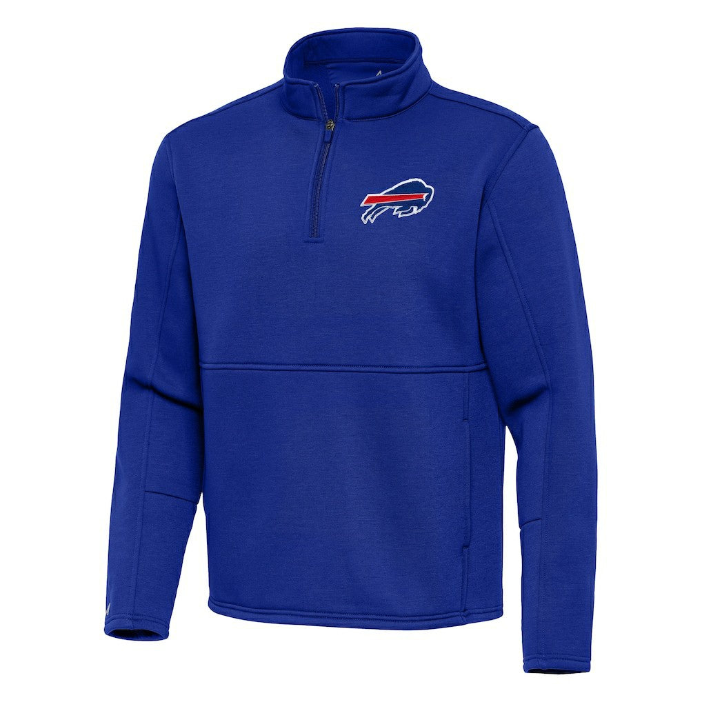 Buffalo Bills Antigua Twist Quarter-Zip Pullover Jacket - Royal Pullover