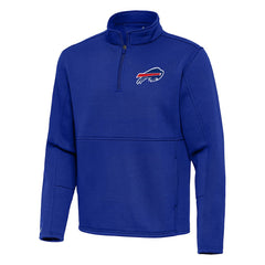 Buffalo Bills Antigua Twist Quarter-Zip Pullover Jacket - Royal Pullover