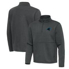 Carolina Panthers Antigua Twist Quarter-Zip Pullover Jacket - Pewter Pullover
