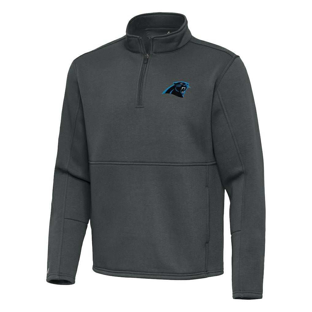 Carolina Panthers Antigua Twist Quarter-Zip Pullover Jacket - Pewter Pullover