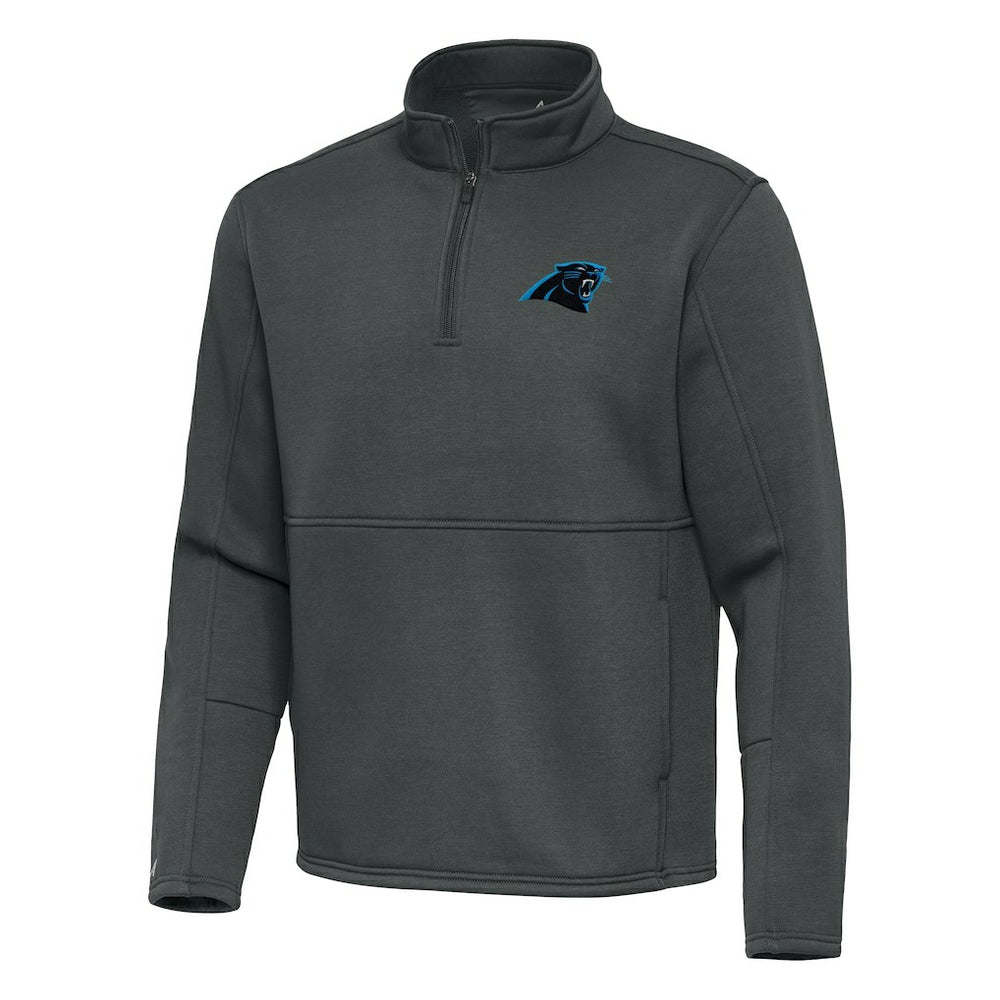 Carolina Panthers Antigua Twist Quarter-Zip Pullover Jacket - Pewter Pullover