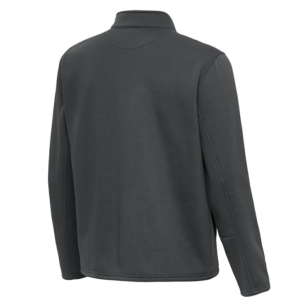 Chicago Bears Antigua Twist Quarter-Zip Pullover Jacket - Pewter Pullover
