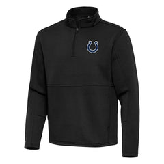 Indianapolis Colts Antigua Twist Quarter-Zip Pullover Jacket - Black Pullover
