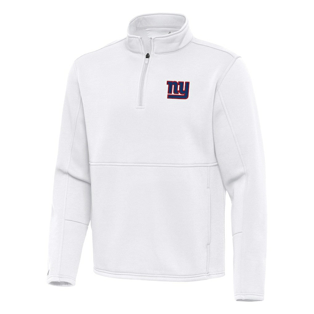 New York Giants Antigua Twist Quarter-Zip Pullover Jacket - White Pullover