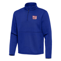 New York Giants Antigua Twist Quarter-Zip Pullover Jacket - Royal Pullover