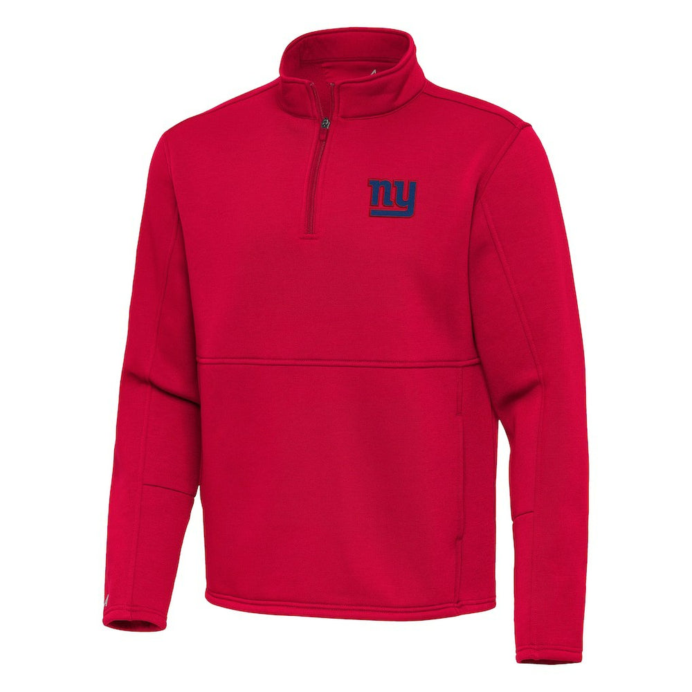 New York Giants Antigua Twist Quarter-Zip Pullover Jacket - Red Pullover