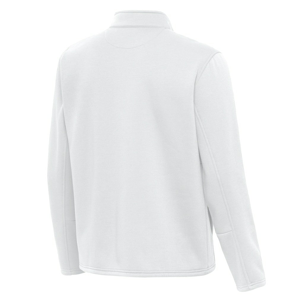 San Francisco 49ers Antigua Twist Quarter-Zip Pullover Jacket - White Pullover