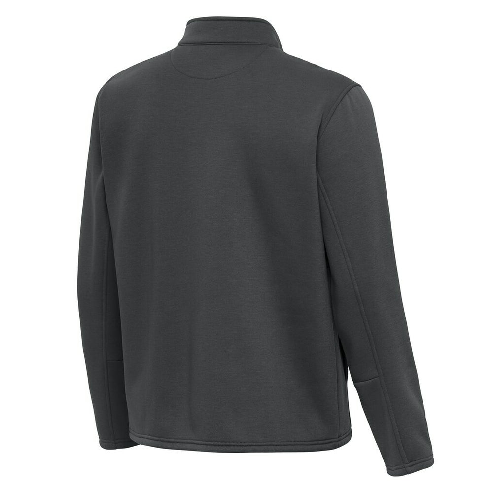 Pittsburgh Steelers Antigua Twist Quarter-Zip Pullover Jacket - Pewter Pullover