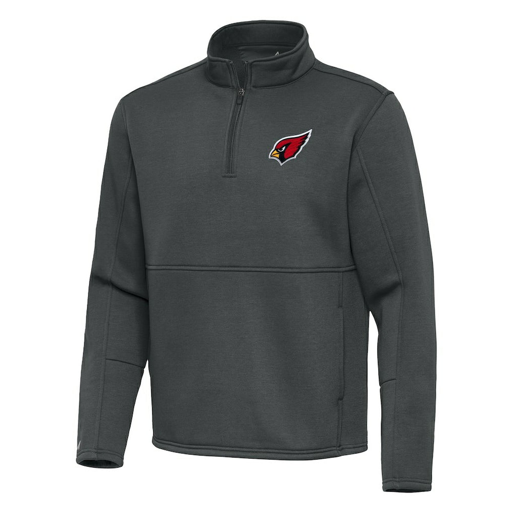 Arizona Cardinals Antigua Twist Quarter-Zip Pullover Jacket - Pewter Pullover