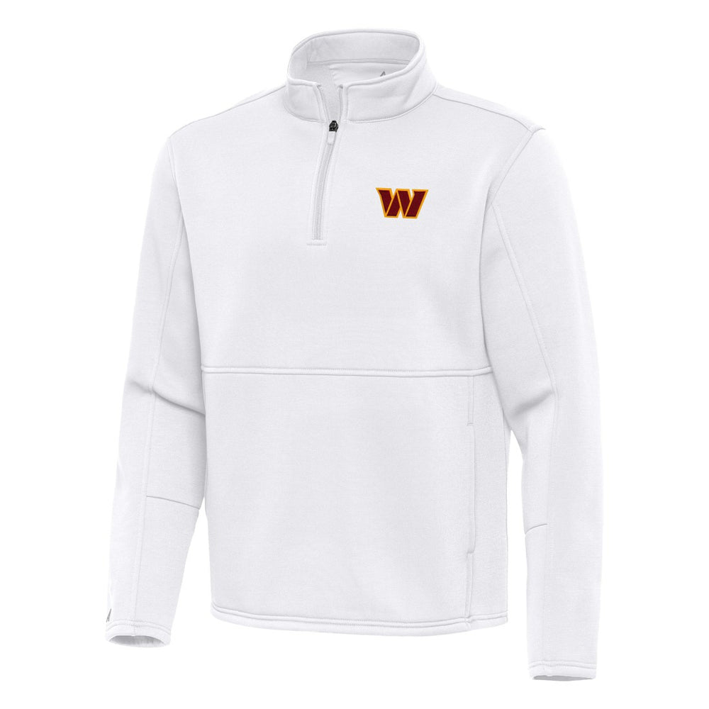 Washington Commanders Antigua Twist Quarter-Zip Pullover Jacket - White Pullover