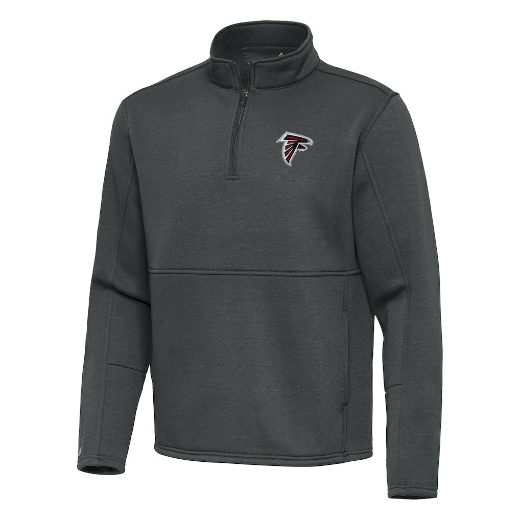Atlanta Falcons Antigua Twist Quarter-Zip Pullover Jacket - Pewter Pullover