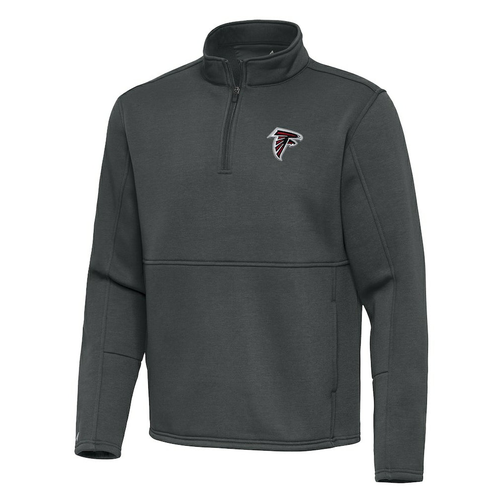 Atlanta Falcons Antigua Twist Quarter-Zip Pullover Jacket - Pewter Pullover