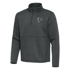 Atlanta Falcons Antigua Twist Quarter-Zip Pullover Jacket - Pewter Pullover