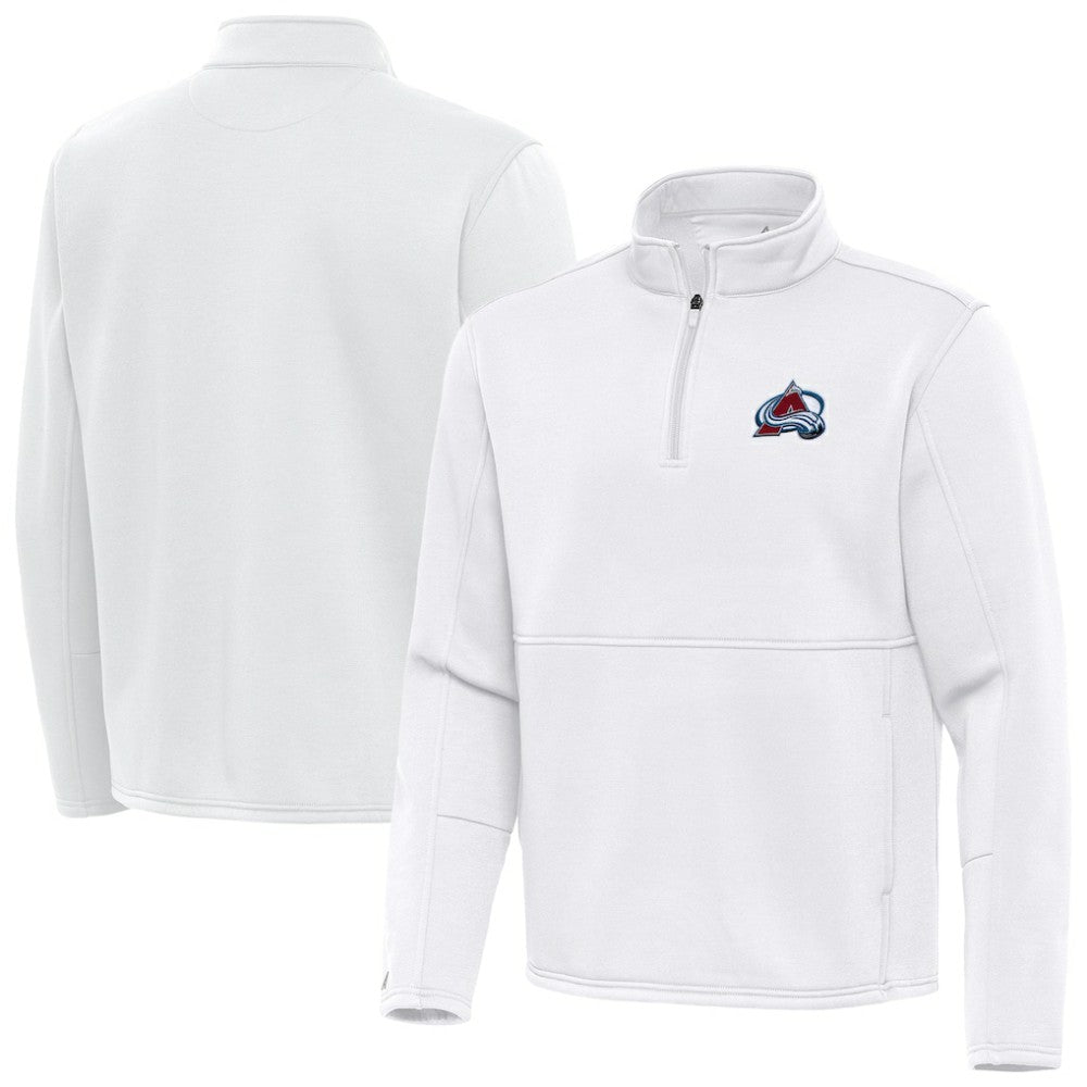 Colorado Avalanche Antigua Twist Quarter-Zip Pullover Jacket - White | US 202264693
