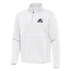 Colorado Avalanche Antigua Twist Quarter-Zip Pullover Jacket - White | US 202264693