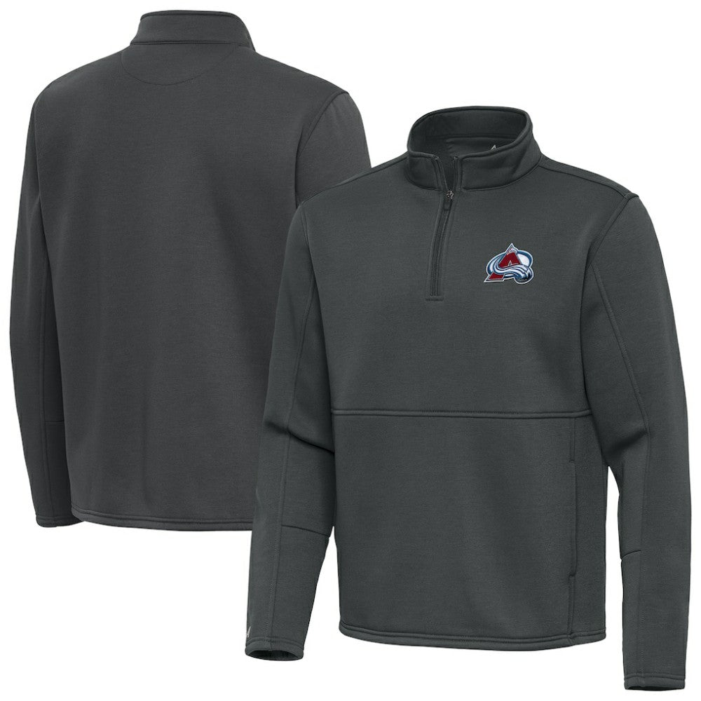 Colorado Avalanche Antigua Twist Quarter-Zip Pullover Jacket - Silver | US 202264695
