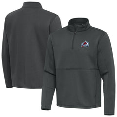 Colorado Avalanche Antigua Twist Quarter-Zip Pullover Jacket - Silver | US 202264695