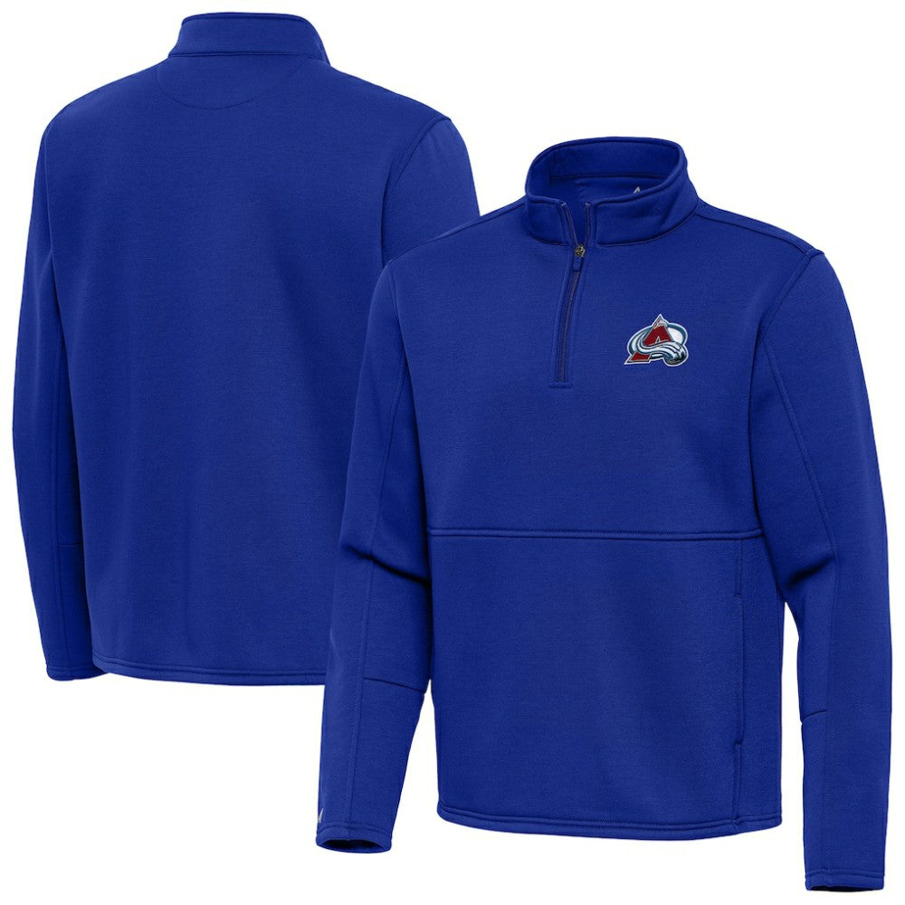 Colorado Avalanche Antigua Twist Quarter-Zip Pullover Jacket - Navy | US 202264696