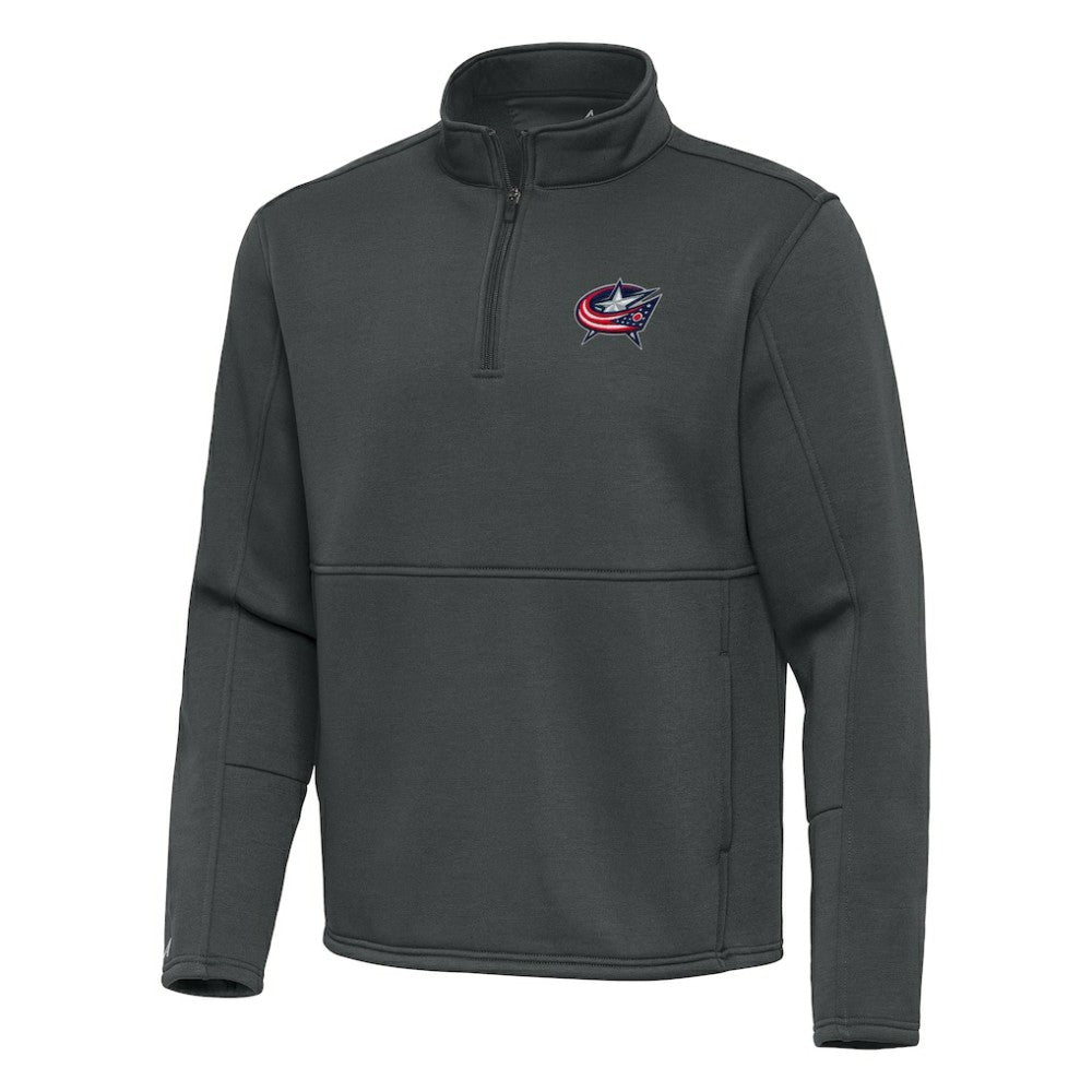 Columbus Blue Jackets Antigua Twist Quarter-Zip Pullover Jacket - Silver | US 202264700
