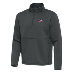 Columbus Blue Jackets Antigua Twist Quarter-Zip Pullover Jacket - Silver | US 202264700