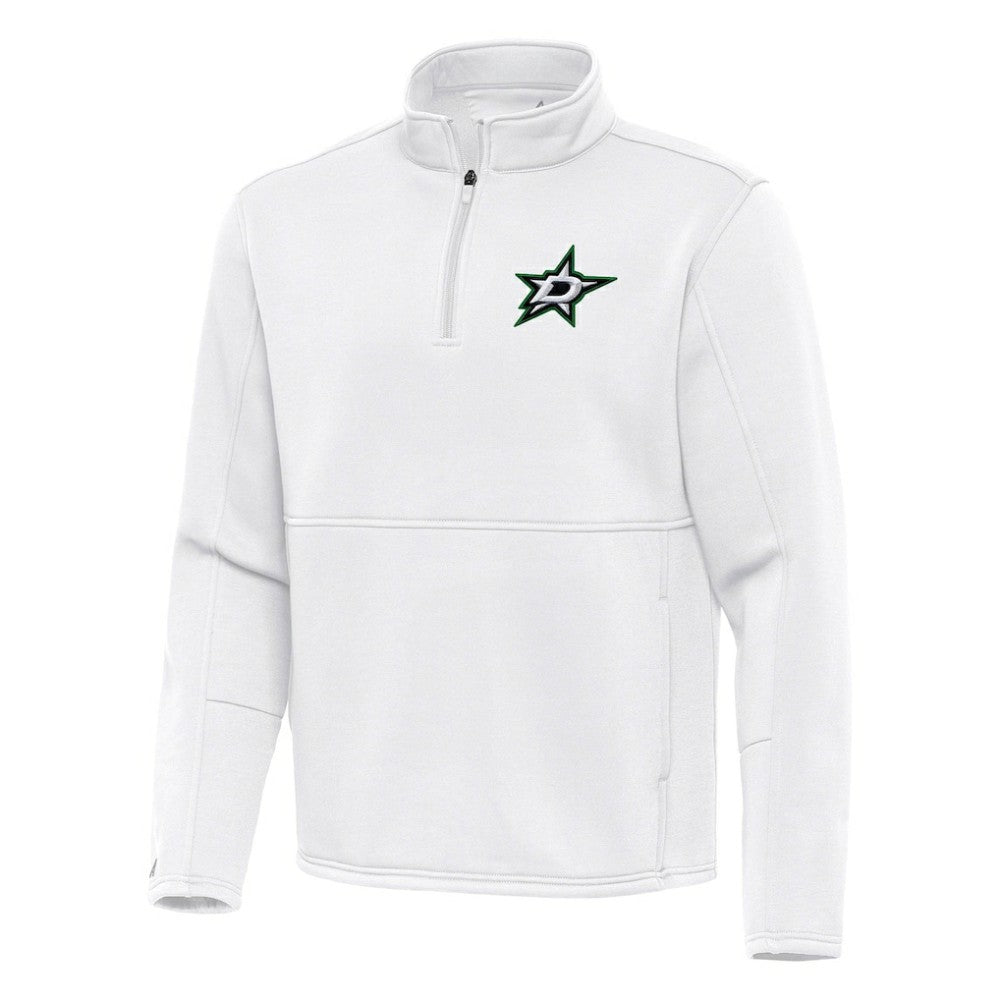 Dallas Stars Antigua Twist Quarter-Zip Pullover Jacket - White | US 202264702