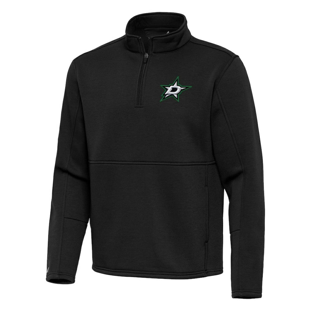 Dallas Stars Antigua Twist Quarter-Zip Pullover Jacket - Black | US 202264703
