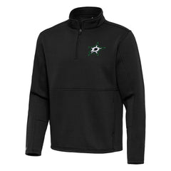 Dallas Stars Antigua Twist Quarter-Zip Pullover Jacket - Black | US 202264703