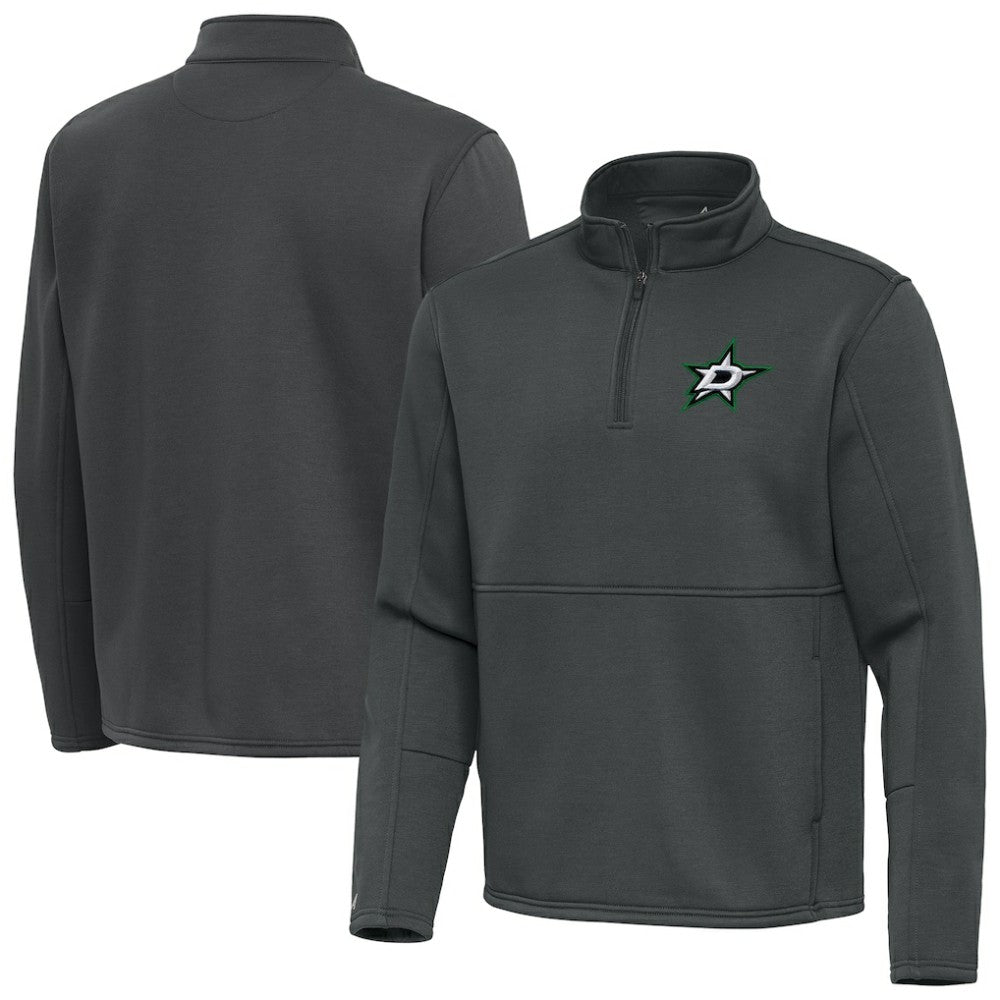 Dallas Stars Antigua Twist Quarter-Zip Pullover Jacket - Silver | US 202264704
