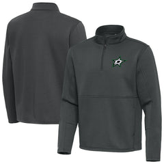 Dallas Stars Antigua Twist Quarter-Zip Pullover Jacket - Silver | US 202264704