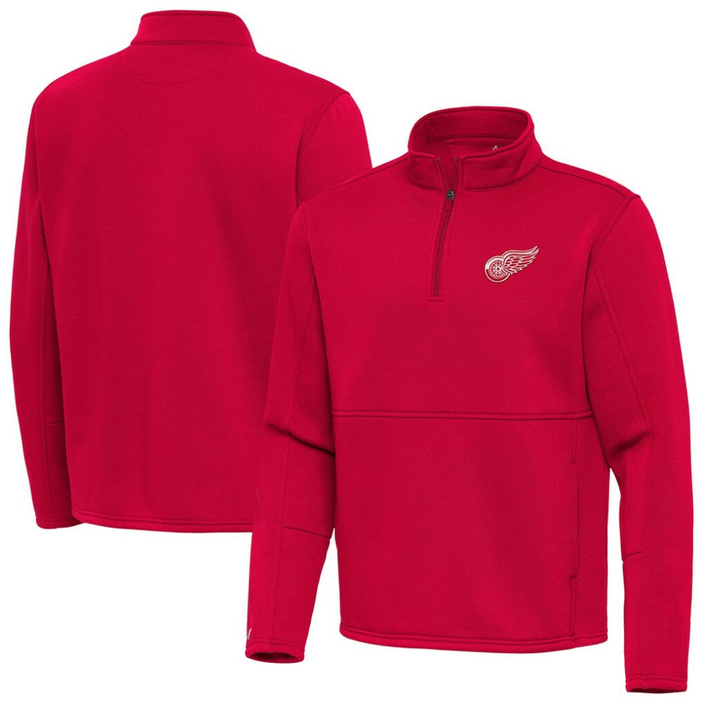 Detroit Red Wings Antigua Twist Quarter-Zip Pullover Jacket - Red | US 202264711
