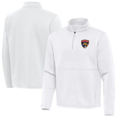 Florida Panthers Antigua Twist Quarter-Zip Pullover Jacket - White | US 202264720