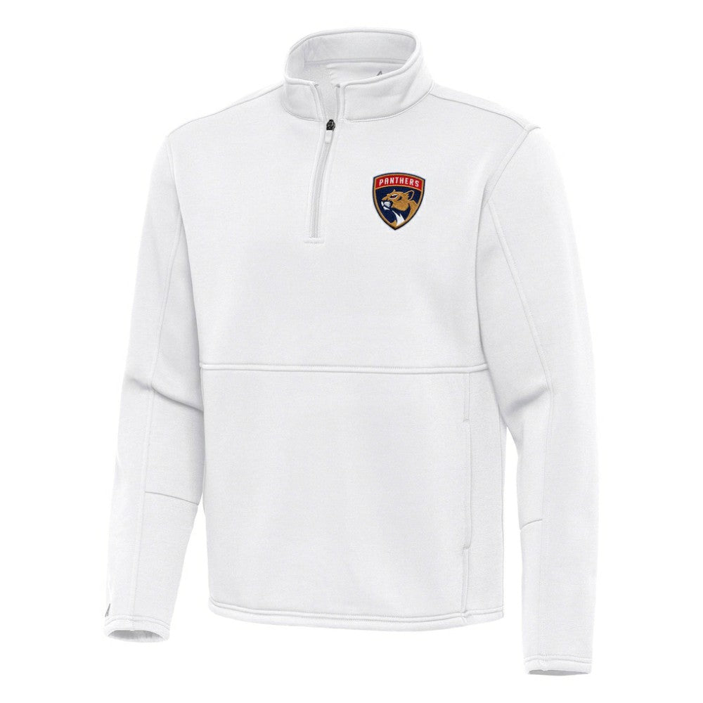 Florida Panthers Antigua Twist Quarter-Zip Pullover Jacket - White | US 202264720