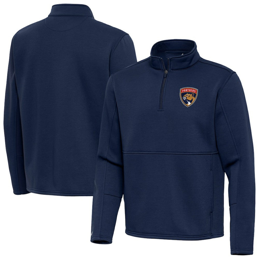 Florida Panthers Antigua Twist Quarter-Zip Pullover Jacket - Navy | US 202264723