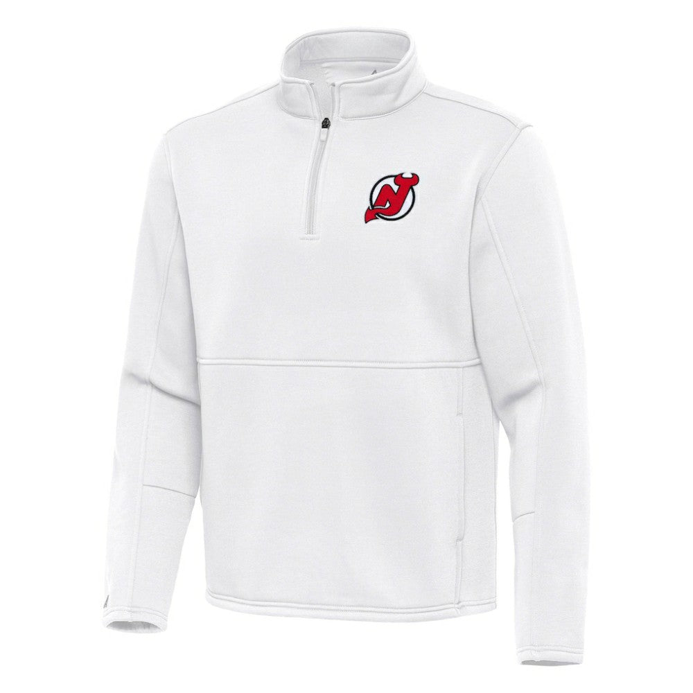 New Jersey Devils Antigua Twist Quarter-Zip Pullover Jacket - White | US 202264725